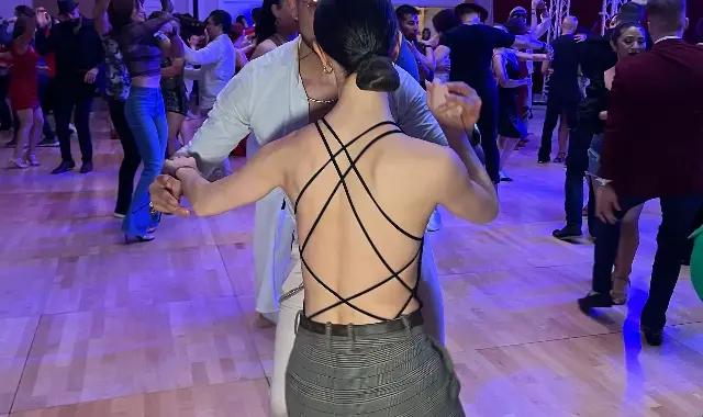 Salsa social dancing night highlights video thumbnail