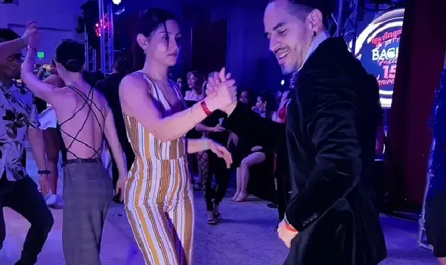 Professional salsa dancers performing live video thumbnail
